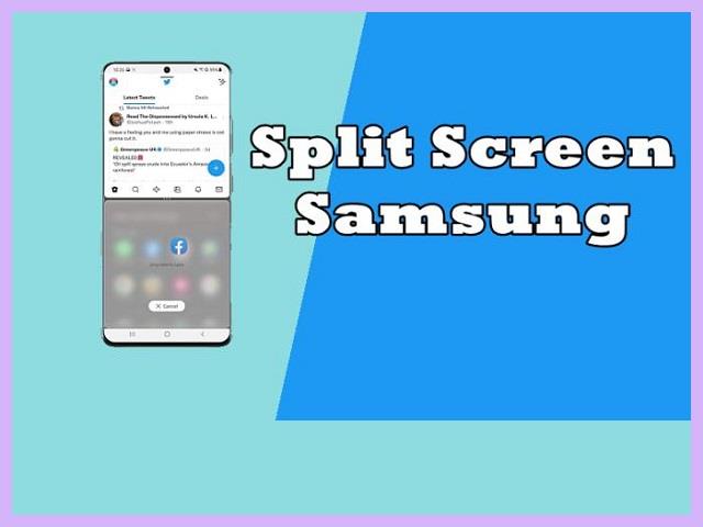 Cara Split Screen Samsung