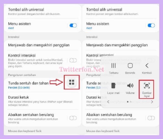 Cara Screenshot Samsung A50s Dengan Menu Asisten