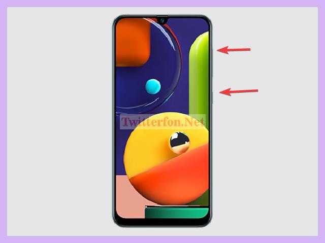 Cara screenshot Samsung A50s Menggunakan Dua Tombol Kombinasi