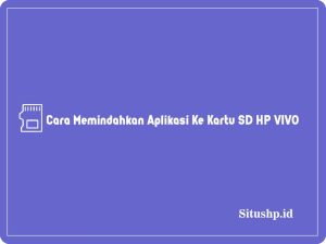 Cara memindahkan aplikasi ke kartu SD HP Vivo