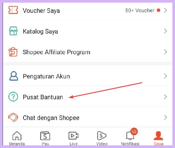 Cara Menghubungi CS Shopee