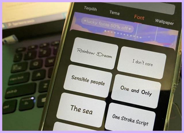 Cara mengubah font di HP Vivo