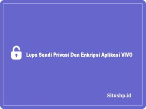 Lupa sandi privasi dan enkripsi aplikasi VIVO