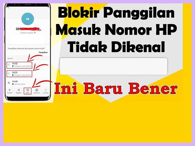 Cara Blokir Panggilan Tidak Dikenal Di HP Samsung