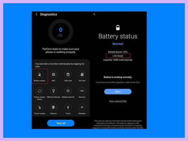 Cara Cek Baterai Health Samsung