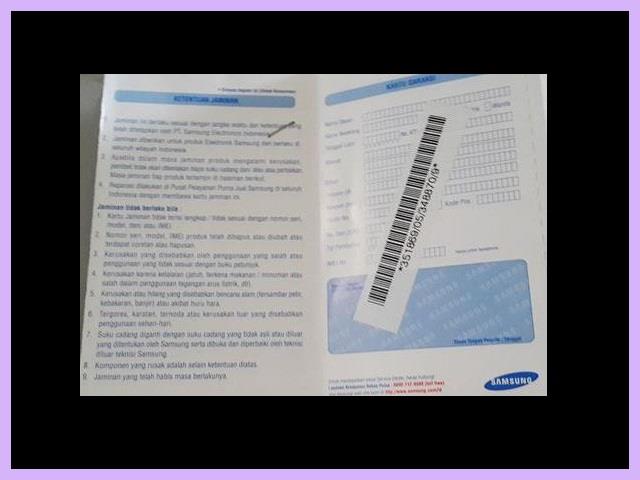 Cara Klaim Garansi Samsung