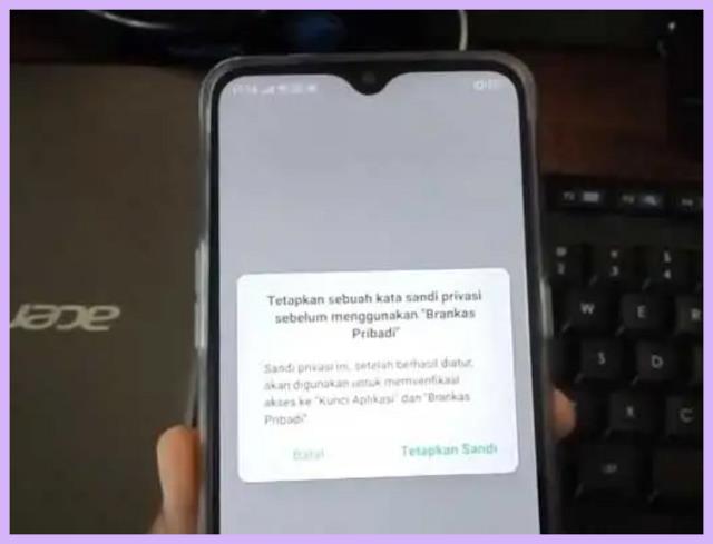 Cara membuka brankas pribadi di HP Oppo 