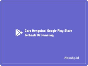 Cara Mengatasi Google Play Store Terhenti Di Samsung