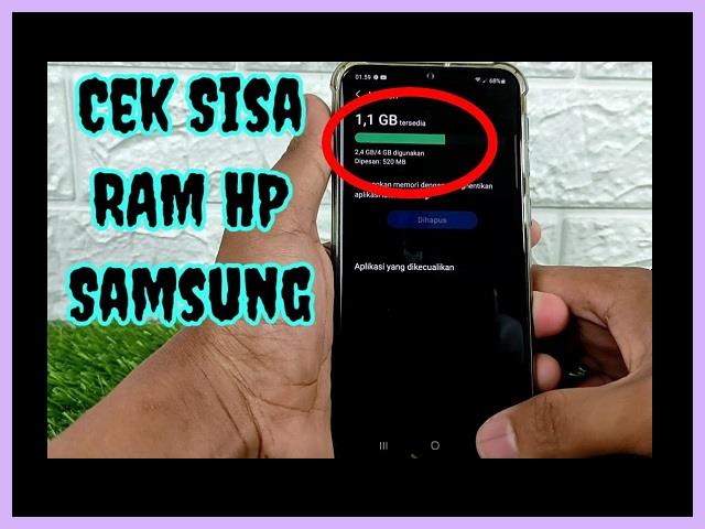 cara cek memori hp samsung