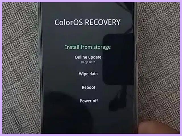 Cara keluar dari Recovery Mode Oppo