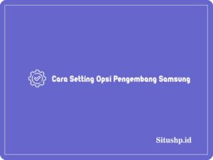 Cara Setting Opsi Pengembang Samsung