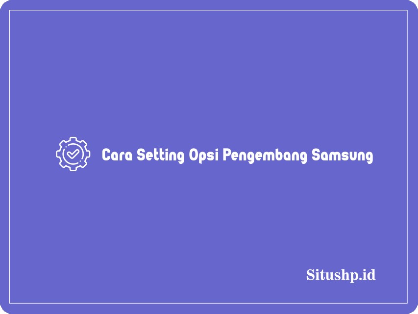 Cara Setting Opsi Pengembang Samsung