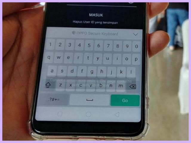 Pengaturan keyboard Oppo