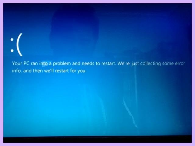 Blue Screen Laptop