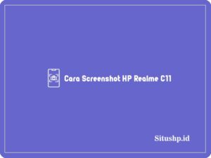 Cara screenshot HP Realme C11