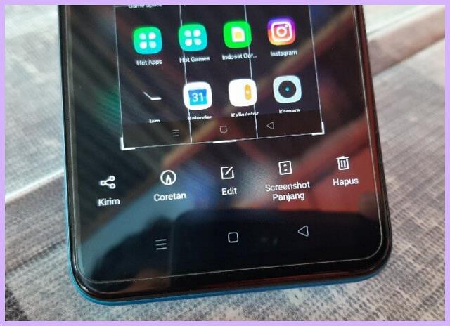 Cara screenshot HP Realme