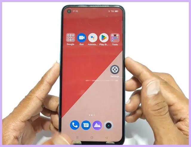 Cara screenshot HP Realme