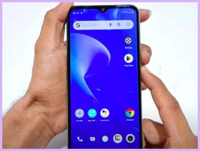 Cara screenshot Realme C35