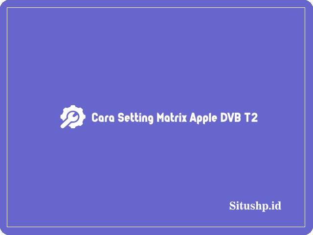 Cara setting Matrix Apple DVB T2