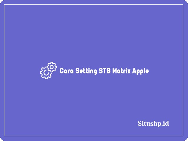 Cara setting STB Matrix Apple
