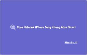 Cara melacak iPhone