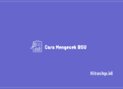 Cara Mengecek BSU