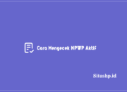 Cara Mengecek NPWP Aktif