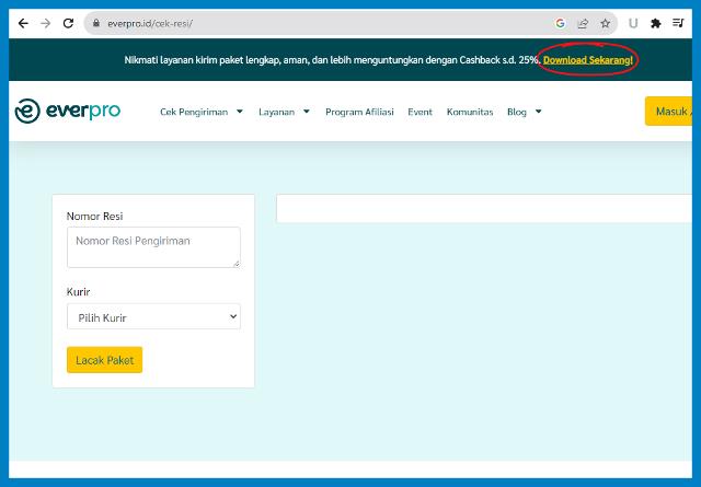 Cara Mengecek No Resi Anteraja