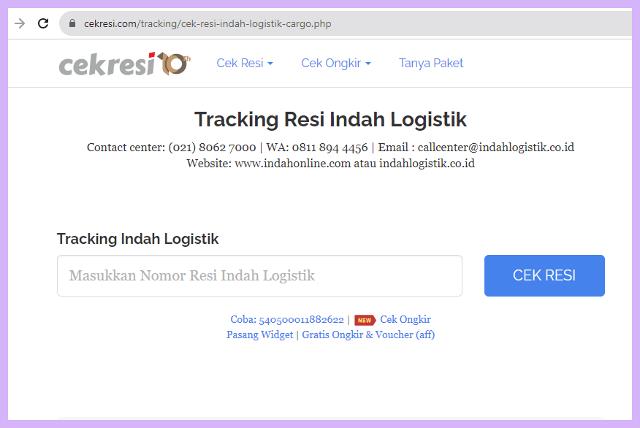 Cara Mengecek No Resi Indah Cargo