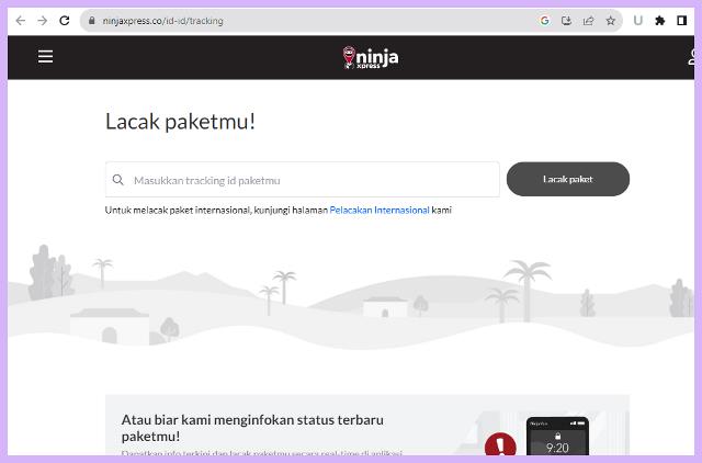Cara Mengecek No Resi Ninja