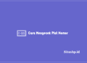 Cara Mengecek Plat Nomor