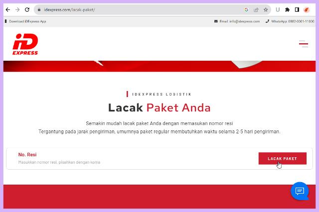 Cara Mengecek Resi ID Express