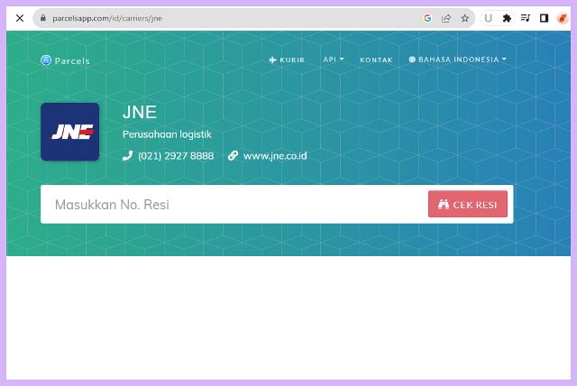 Cara Mengecek Resi JNE Cargo