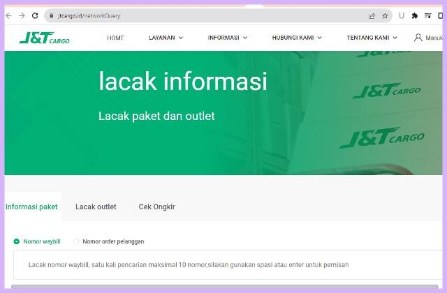 Cara Mengecek Resi J&T Cargo