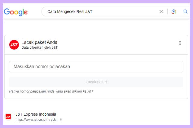 Cara Mengecek Resi J&T Shopee