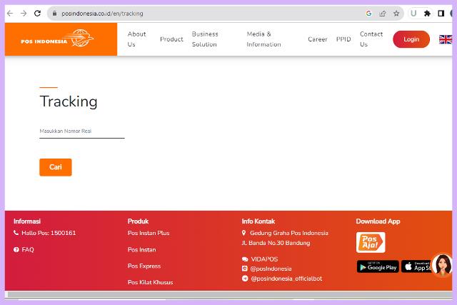 Cara Mengecek Resi Pos