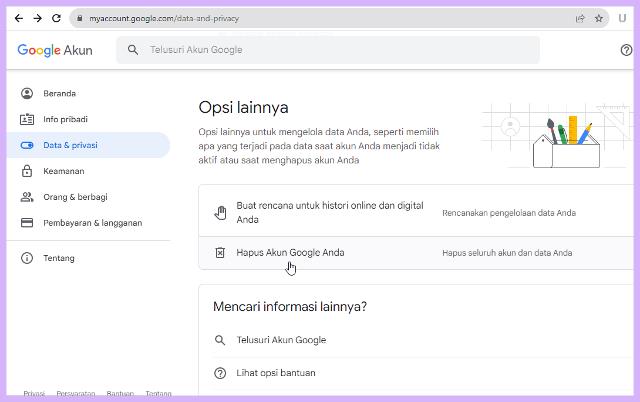 Cara Menghapus Akun Google