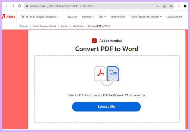 Cara Mengubah PDF ke Word