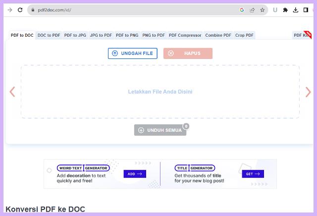 Cara Mengubah PDF ke Word