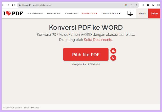 Cara Mengubah PDF ke Word