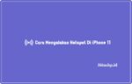Cara Menyalakan Hotspot Di iPhone 11