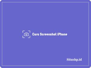 Cara Screenshot iPhone
