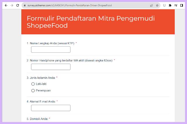 Cara Daftar Shopee Food