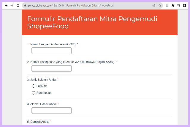 Cara Daftar Shopee Food