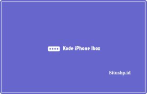 kode iPhone iBox