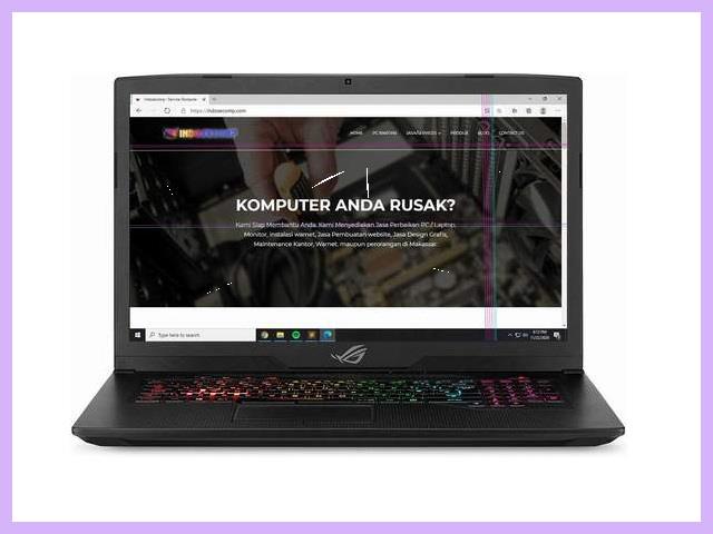 Layar Laptop Bercak Putih