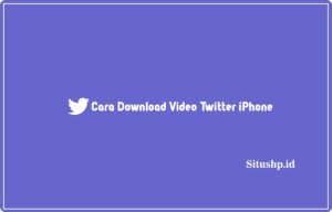 cara download video twitter iPhone