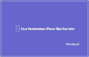 6 Cara Membedakan iPhone iBox Dan Inter Terbaru 2024