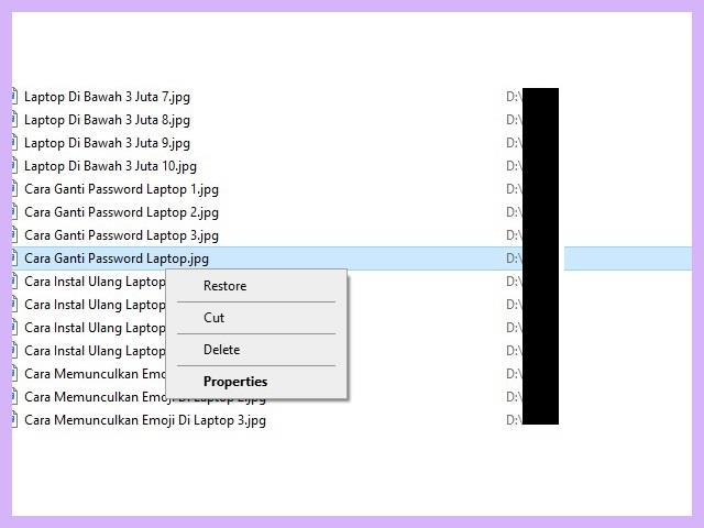 Cara Mengembalikan Data Yg Terhapus Di Laptop