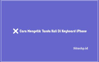 tanda kali di keyboard iPhone